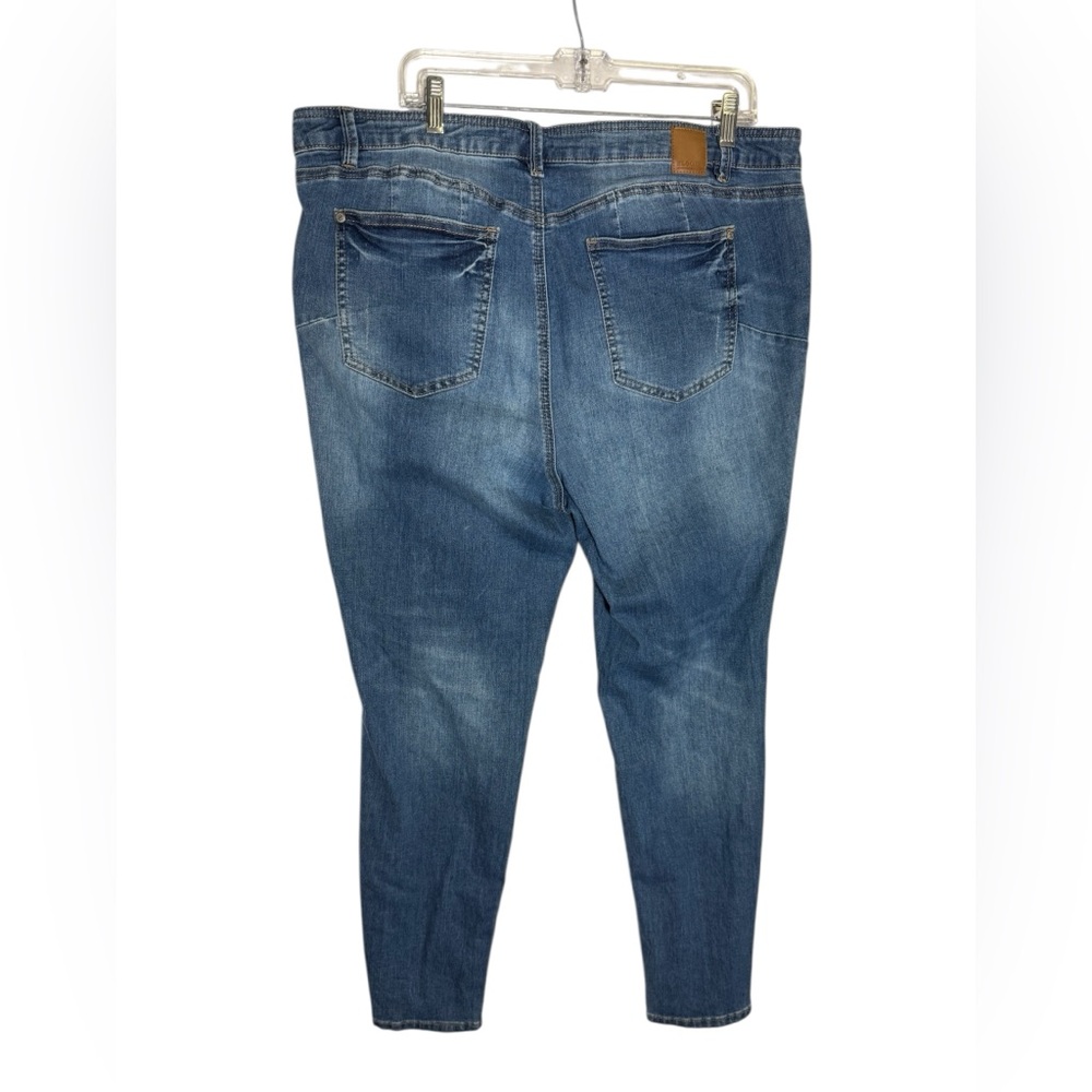 Eloquii Jeans Size 20 Blue High Waist Distressed Skinny‎ Jeans 💙💙💙 - Picture 8 of 13